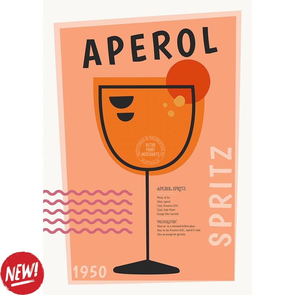 Aperol Spritz Cocktail | Worldwide Print Art