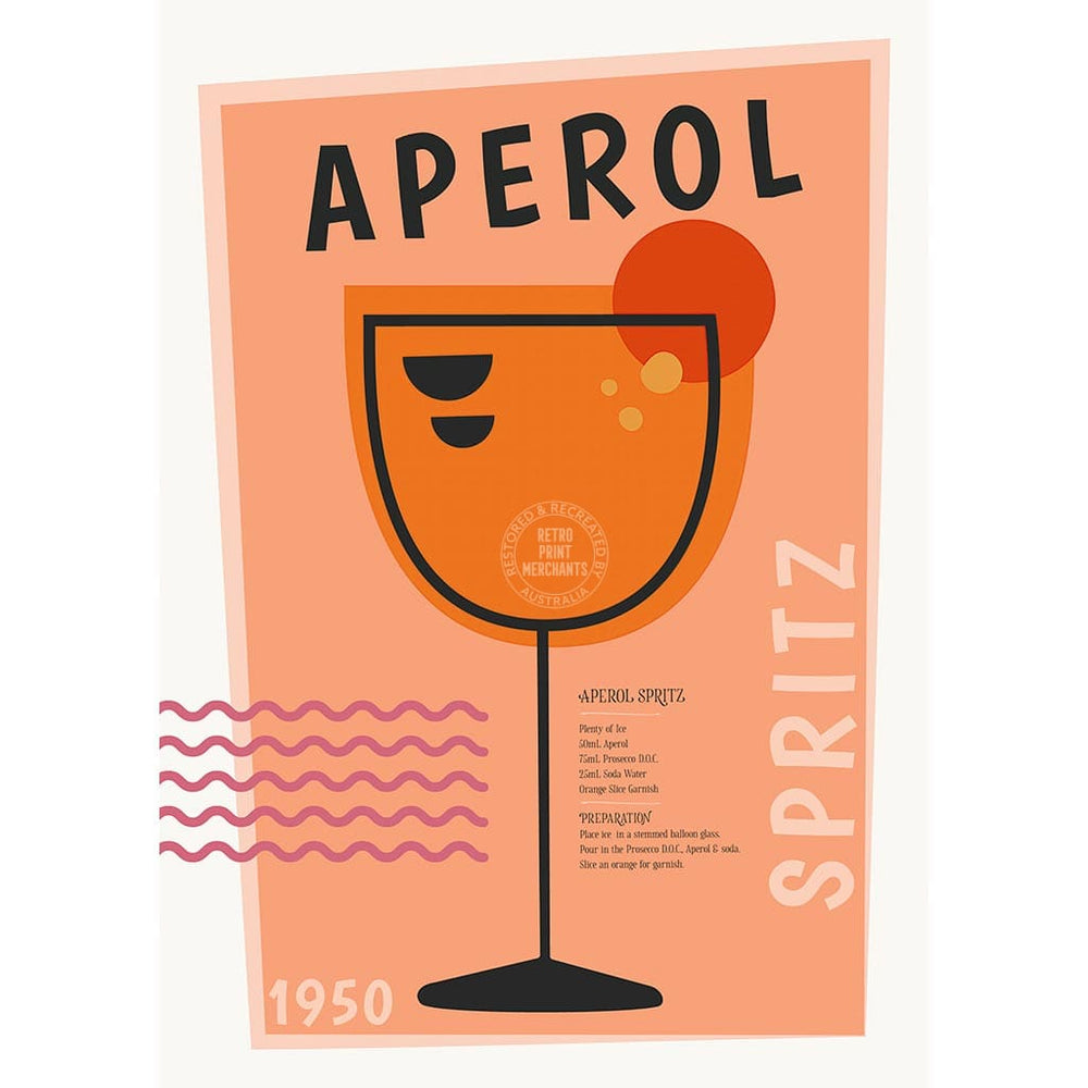 Aperol Spritz Cocktail | Worldwide Print Art