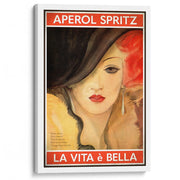 Aperol Spritz: La Vita E Bella | Worldwide A4 210 X 297Mm 8.3 11.7 Inches / Stretched Canvas Print