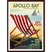 Apollo Bay | Australia A4 210 X 297Mm 8.3 11.7 Inches / Framed Print: Chocolate Oak Timber Print Art