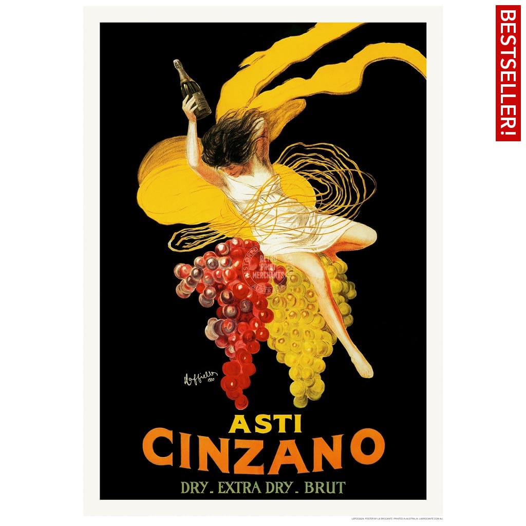 Asti Cinzano | Italy A3 297 X 420Mm 11.7 16.5 Inches / Unframed Print Art