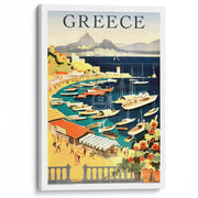 Athens | Greece A3 297 X 420Mm 11.7 16.5 Inches / Stretched Canvas Print Art