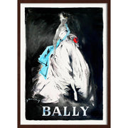 Bally Elegance | Switzerland A4 210 X 297Mm 8.3 11.7 Inches / Framed Print: Chocolate Oak Timber