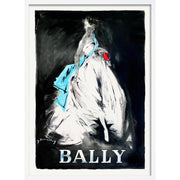 Bally Elegance | Switzerland A4 210 X 297Mm 8.3 11.7 Inches / Framed Print: White Timber Print Art