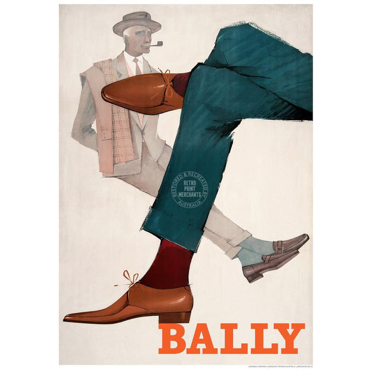 Bally Men Pipe | Switzerland 422Mm X 295Mm 16.6 11.6 A3 / Unframed Print Art