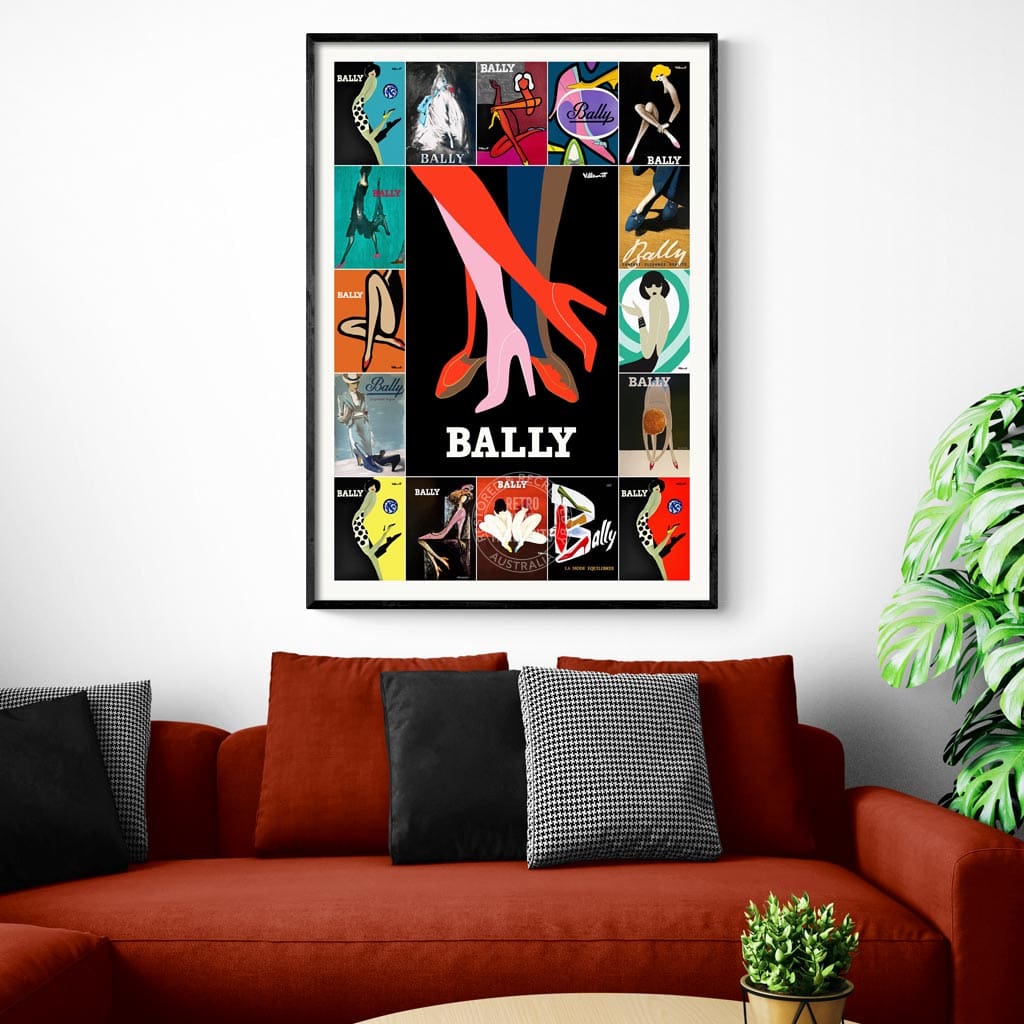 Bally Tango Montage | Switzerland A3 297 X 420Mm 11.7 16.5 Inches / Unframed Print Art