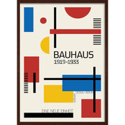 Bauhaus A New Unity | Germany A4 210 X 297Mm 8.3 11.7 Inches / Framed Print: Chocolate Oak Timber