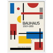 Bauhaus A New Unity | Germany A4 210 X 297Mm 8.3 11.7 Inches / Framed Print: White Timber Print Art