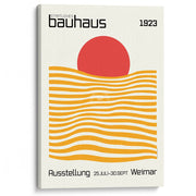 Bauhaus Sunrise | Germany A4 210 X 297Mm 8.3 11.7 Inches / Stretched Canvas Print Art
