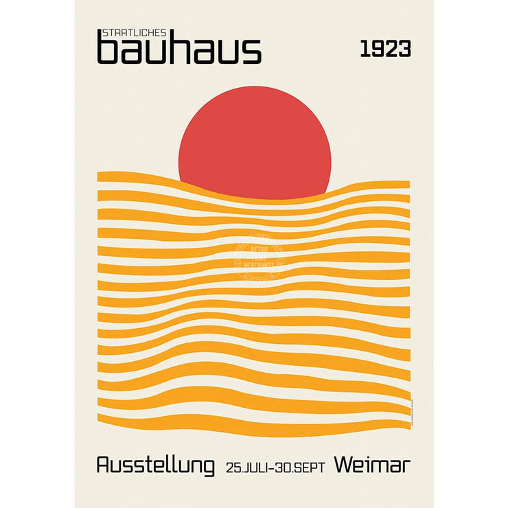 Bauhaus Sunrise | Germany A4 210 X 297Mm 8.3 11.7 Inches / Unframed Print Art