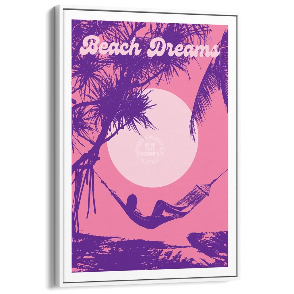 Beach Dreams Pink Surf | Australia Print Art