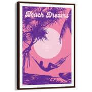 Beach Dreams Pink Surf | Australia Print Art