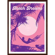 Beach Dreams Pink Surf | Australia Print Art