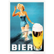 Beer For Her | Germany 422Mm X 295Mm 16.6 11.6 A3 / Unframed Print Art
