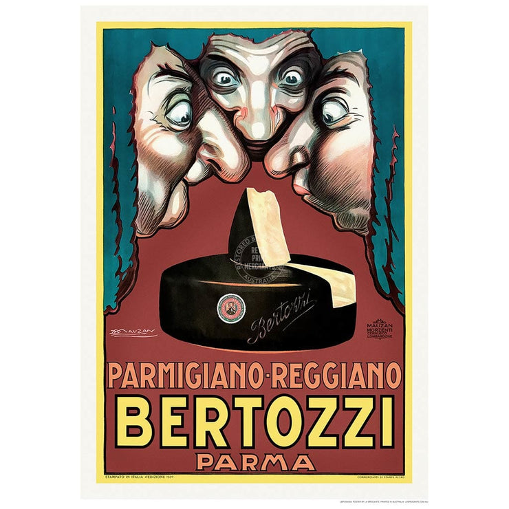 Bertozzi Cheese | Italy A3 297 X 420Mm 11.7 16.5 Inches / Unframed Print Art