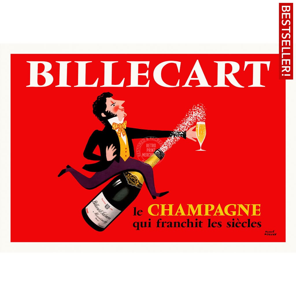 Billecart Champagne | France A4 210 X 297Mm 8.3 11.7 Inches / Unframed Print Art