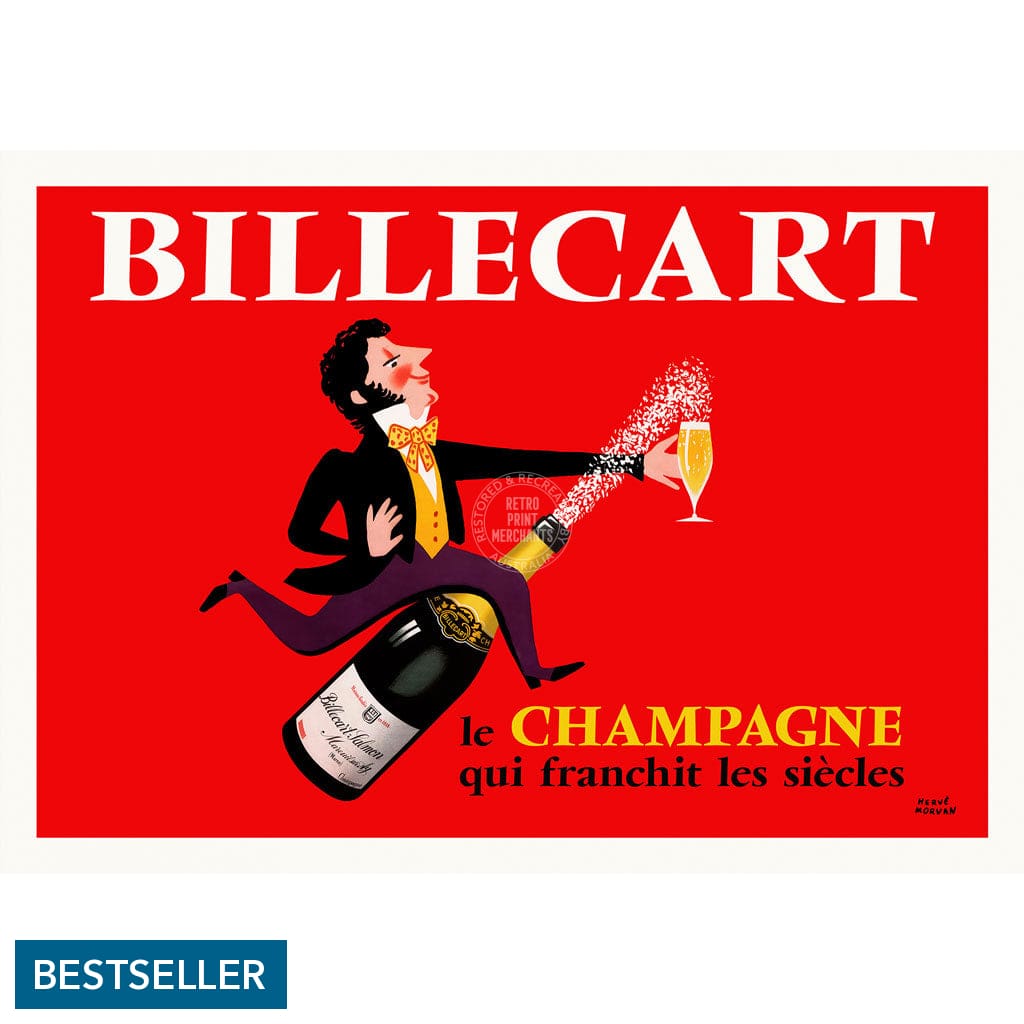 Billecart Champagne | France A4 210 X 297Mm 8.3 11.7 Inches / Unframed Print Art