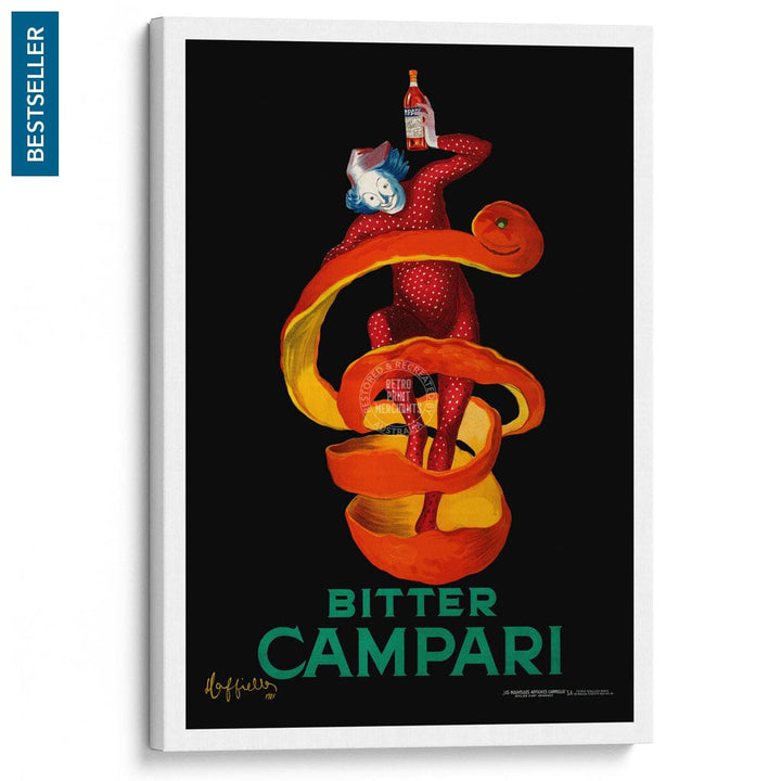 Bitter Campari | Italy A3 297 X 420Mm 11.7 16.5 Inches / Stretched Canvas Print Art