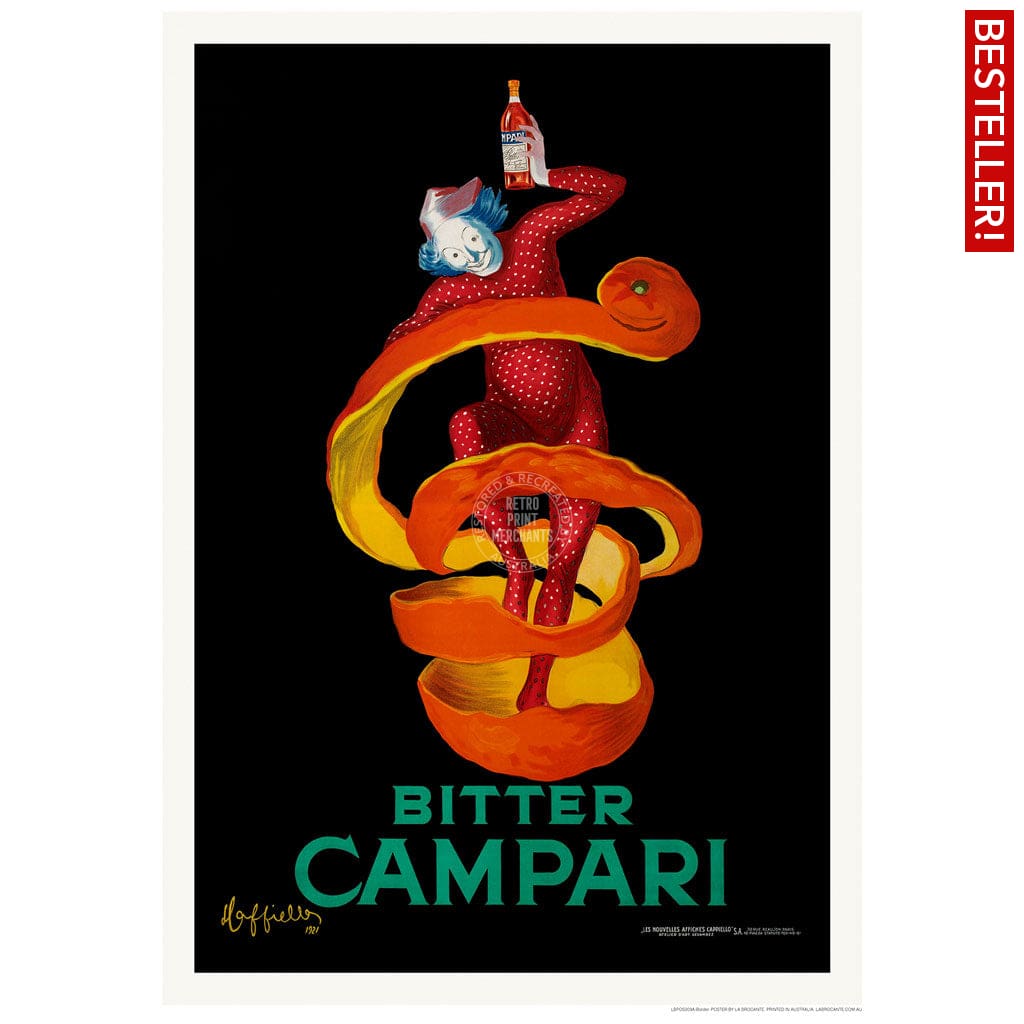 Bitter Campari | Italy A3 297 X 420Mm 11.7 16.5 Inches / Unframed Print Art