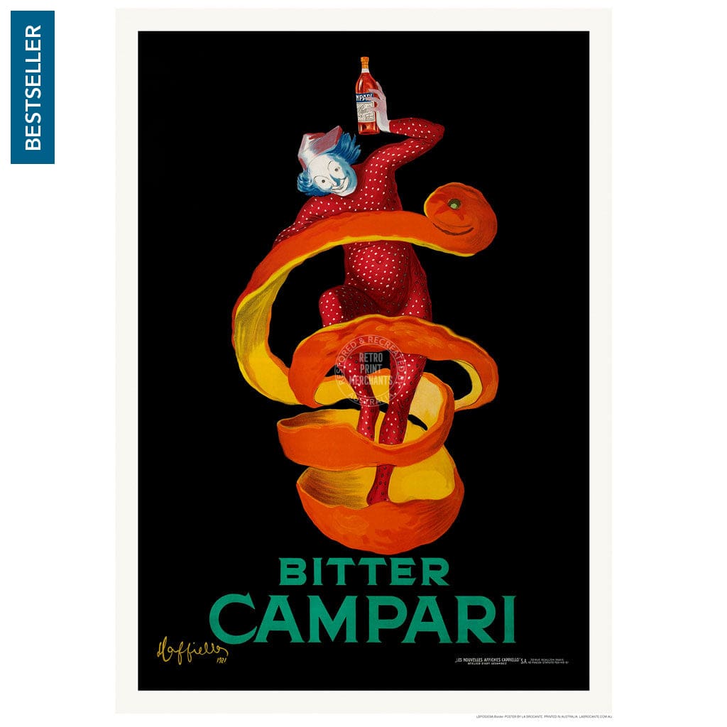Bitter Campari | Italy A3 297 X 420Mm 11.7 16.5 Inches / Unframed Print Art