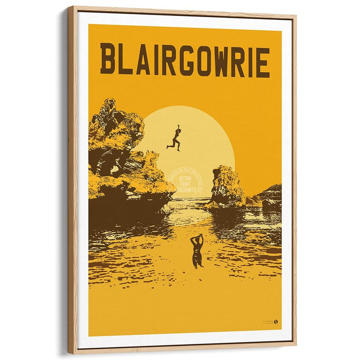Blairgowrie Surf Rock Pools Yellow | Australia Print Art