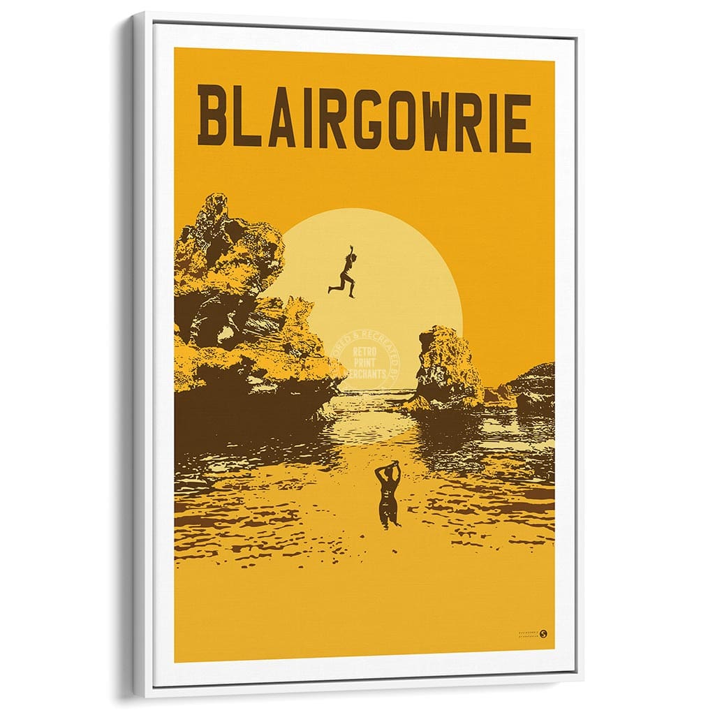 Blairgowrie Surf Rock Pools Yellow | Australia Print Art