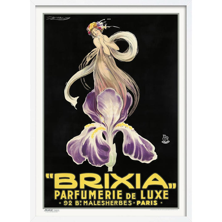 Brixia Parfumerie | France A4 210 X 297Mm 8.3 11.7 Inches / Framed Print: White Timber Print Art