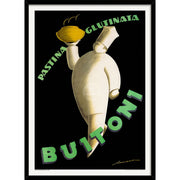 Buitoni Pasta | Italy A3 297 X 420Mm 11.7 16.5 Inches / Framed Print - Black Timber Art