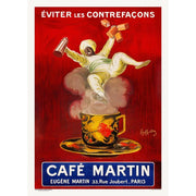 Café Martin | France A3 297 X 420Mm 11.7 16.5 Inches / Unframed Print Art