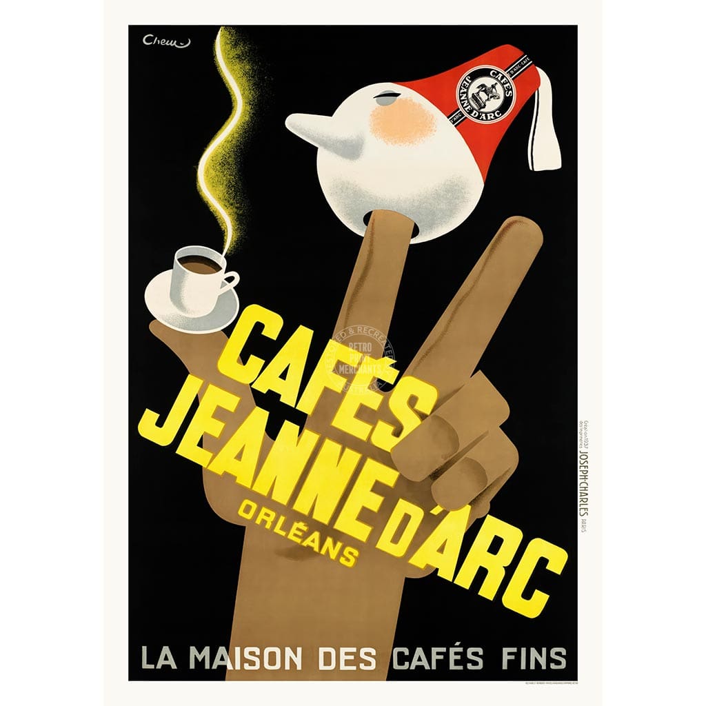 Cafés Jeanne D’arc Coffee | France Print Art