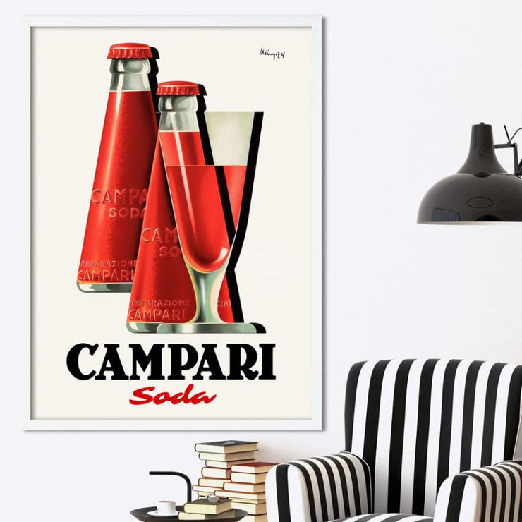 Campari Bottles & Glass | Italy Print Art