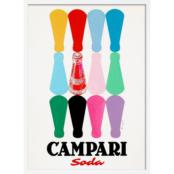Campari 12 Colourful Bottles | Italy 422Mm X 295Mm 16.6 11.6 A3 / White Print Art
