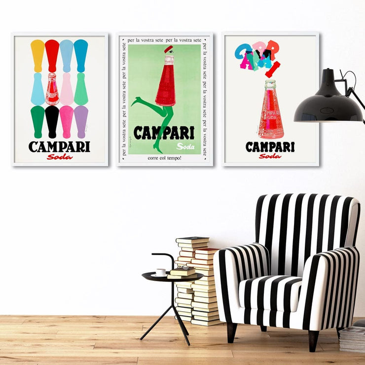 Campari Colourful Bottles | Italy Print Art