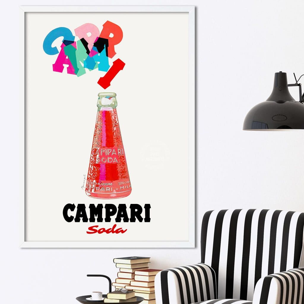 Campari Colourful Letters | Italy Print Art