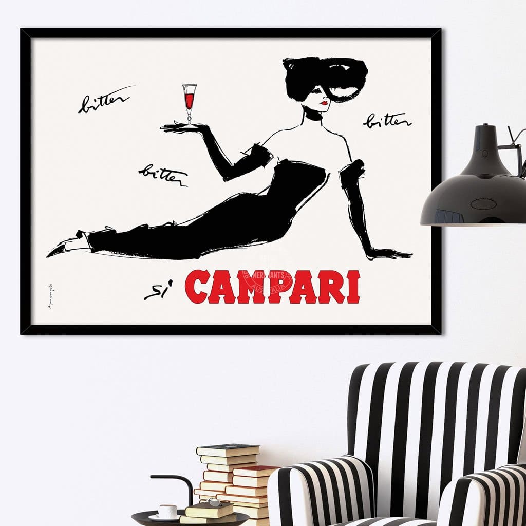 Campari Recline | Italy Print Art