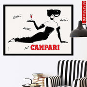 Campari Recline | Italy Print Art