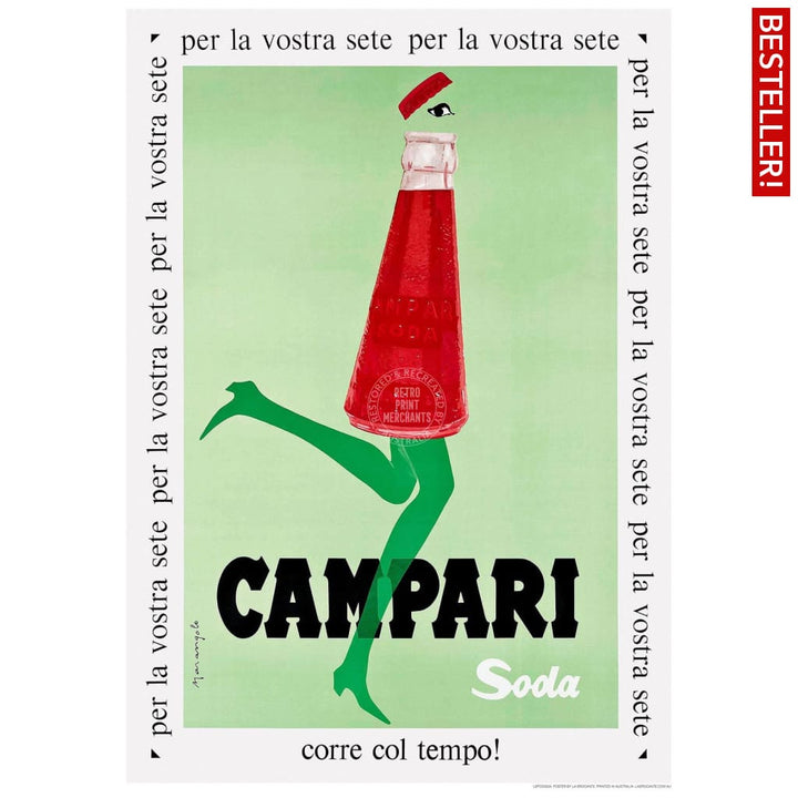 Campari Soda 1968 | Italy A4 210 X 297Mm 8.3 11.7 Inches / Unframed Print Art
