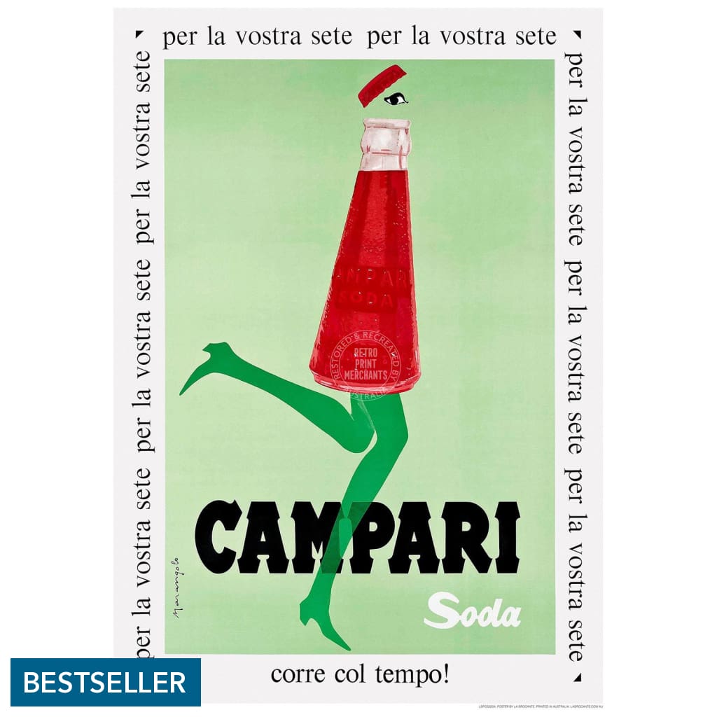 Campari Soda 1968 | Italy A4 210 X 297Mm 8.3 11.7 Inches / Unframed Print Art