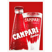 Campari Soda Red | Italy A3 297 X 420Mm 11.7 16.5 Inches / Unframed Print Art