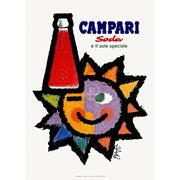 Campari Sun | Italy A3 297 X 420Mm 11.7 16.5 Inches / Unframed Print Art