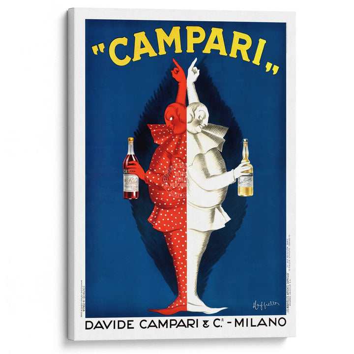 CAMPARI TWINS 1921 | ITALY A3 | 297 x 420mm | 11.7 x 16.5 inches / Stretched Canvas Print Art