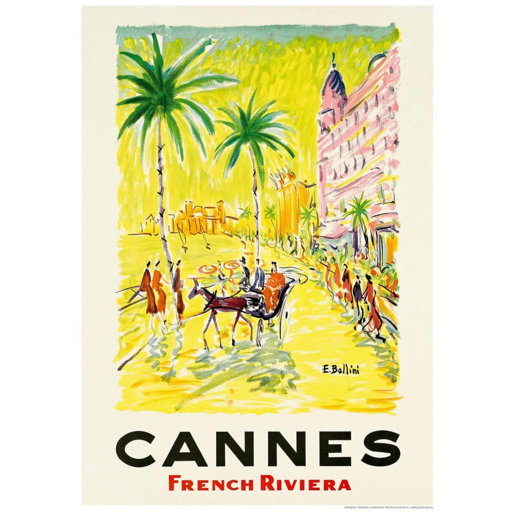 Cannes | France 422Mm X 295Mm 16.6 11.6 A3 / Unframed Print Art