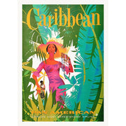Caribbean Airline Poster | Usa A3 297 X 420Mm 11.7 16.5 Inches / Unframed Print Art