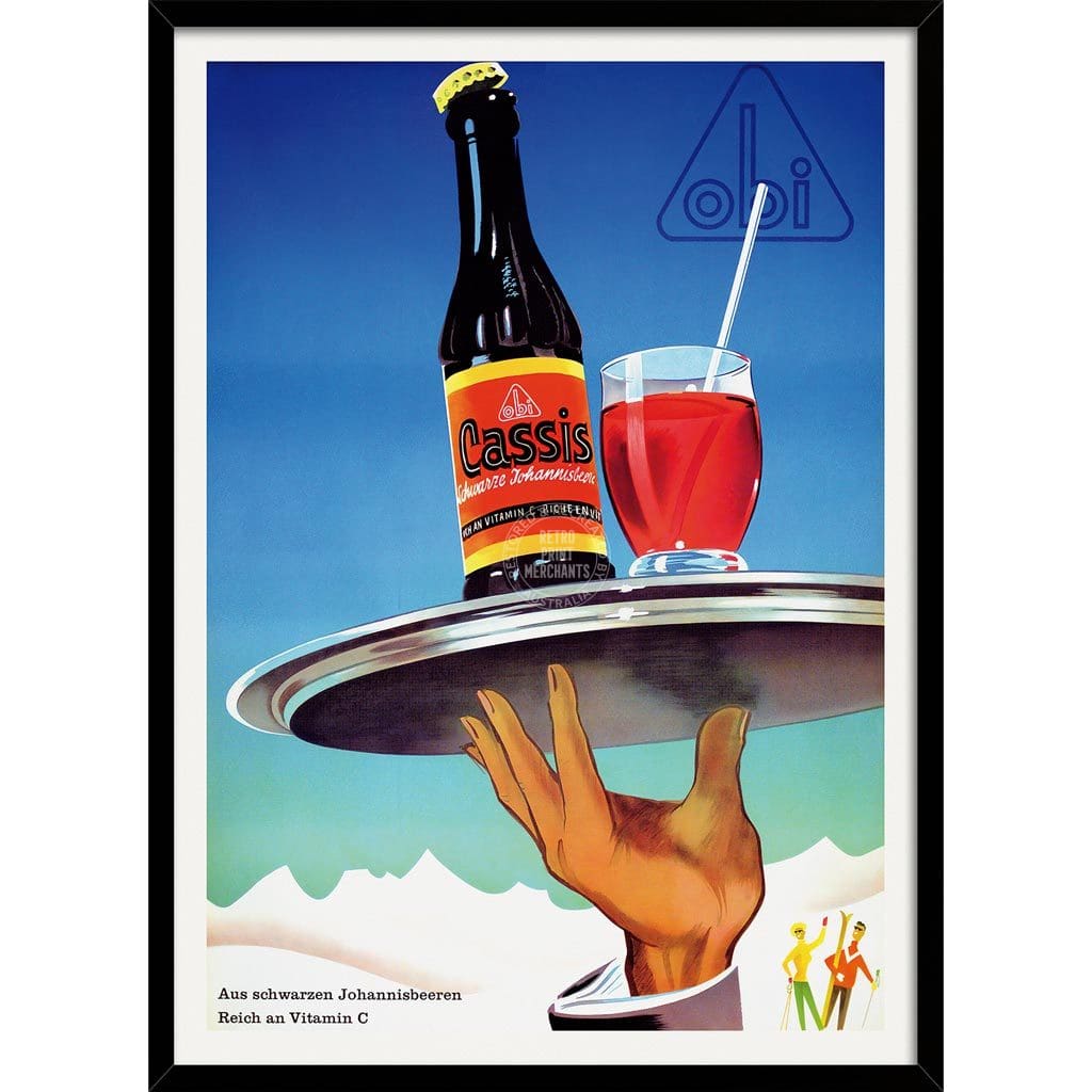 Cassis For Skiiers | Switzerland 422Mm X 295Mm 16.6 11.6 A3 / Black Print Art