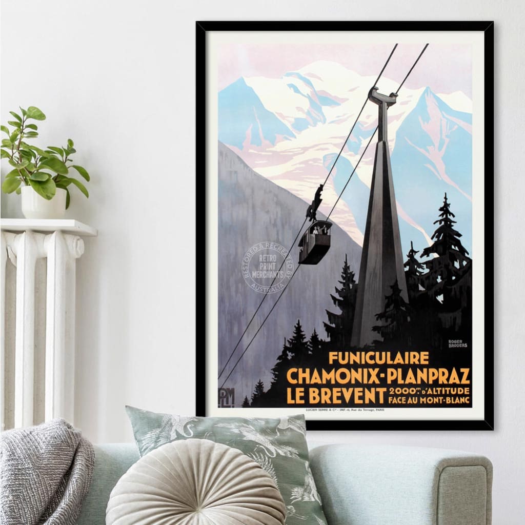 Chamonix Funiculaire | France Print Art
