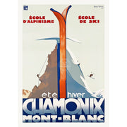 Chamonix Mont-Blanc | France A3 297 X 420Mm 11.7 16.5 Inches / Unframed Print Art