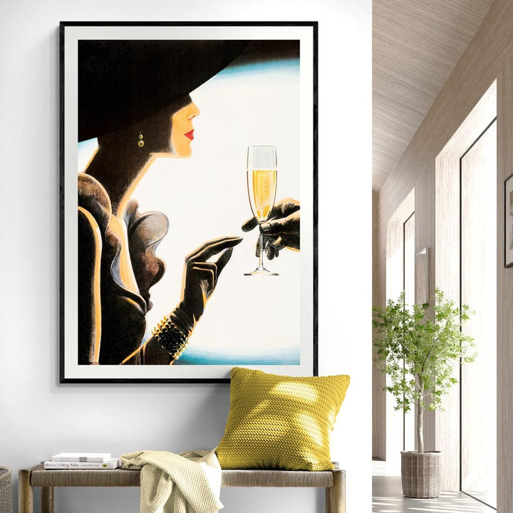 Champagne Woman | France Print Art