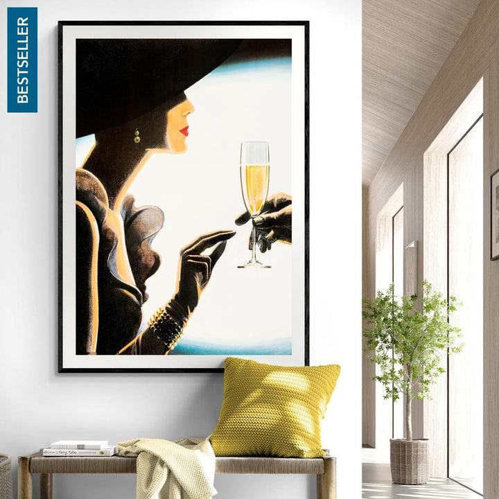 Champagne Woman | France Print Art