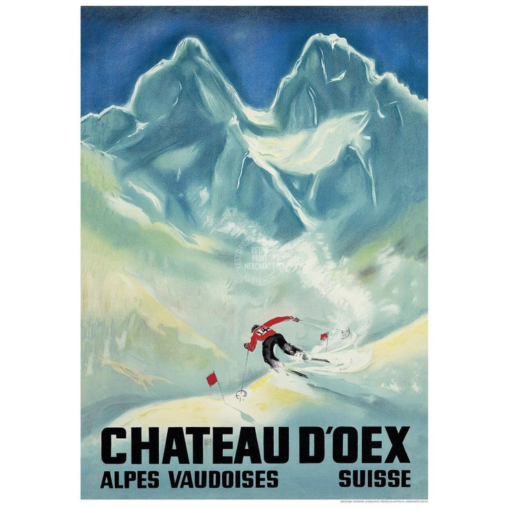 Chateau Doex | Switzerland 422Mm X 295Mm 16.6 11.6 A3 / Unframed Print Art