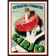 Cirio Tomato Extract 1930 | Spain A4 210 X 297Mm 8.3 11.7 Inches / Framed Print: Chocolate Oak